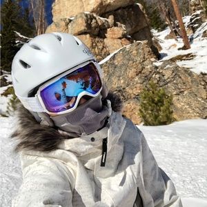 Ski goggle for woman SMITH white color